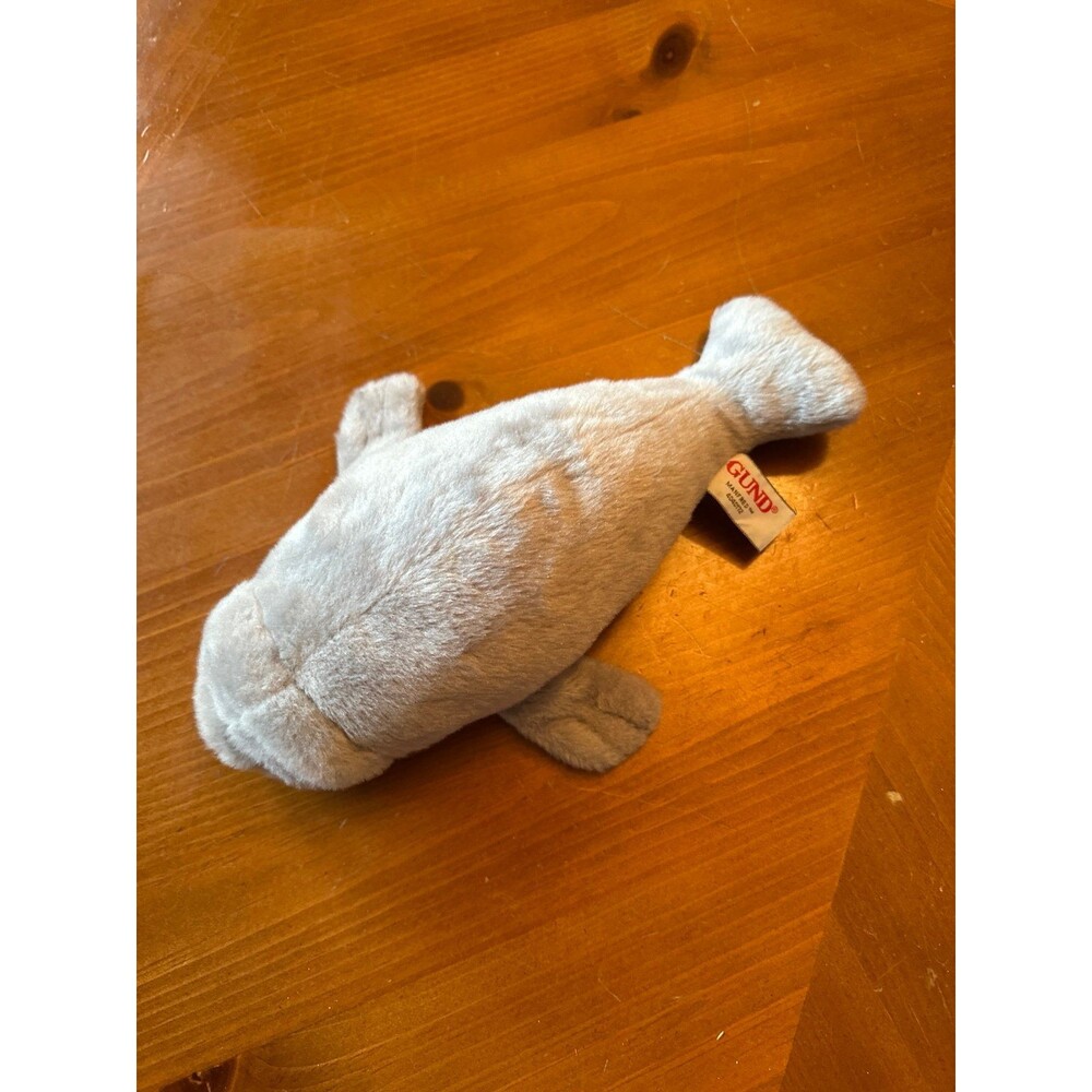 Vintage GUND Brown Manatee Plush Stuffed Animal 12”